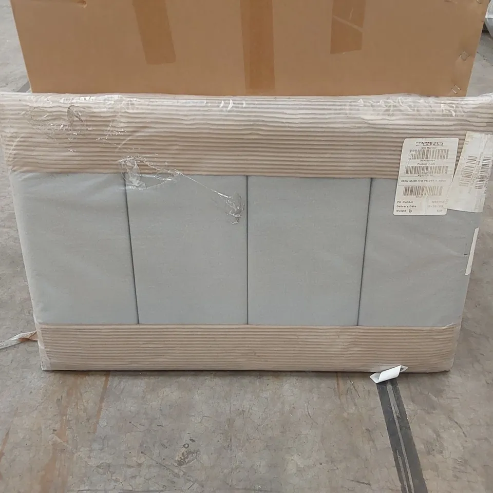 BAGGED DESIGNER MIAMI 3FT SINGLE HEADBOARD - DOVE COLOUR