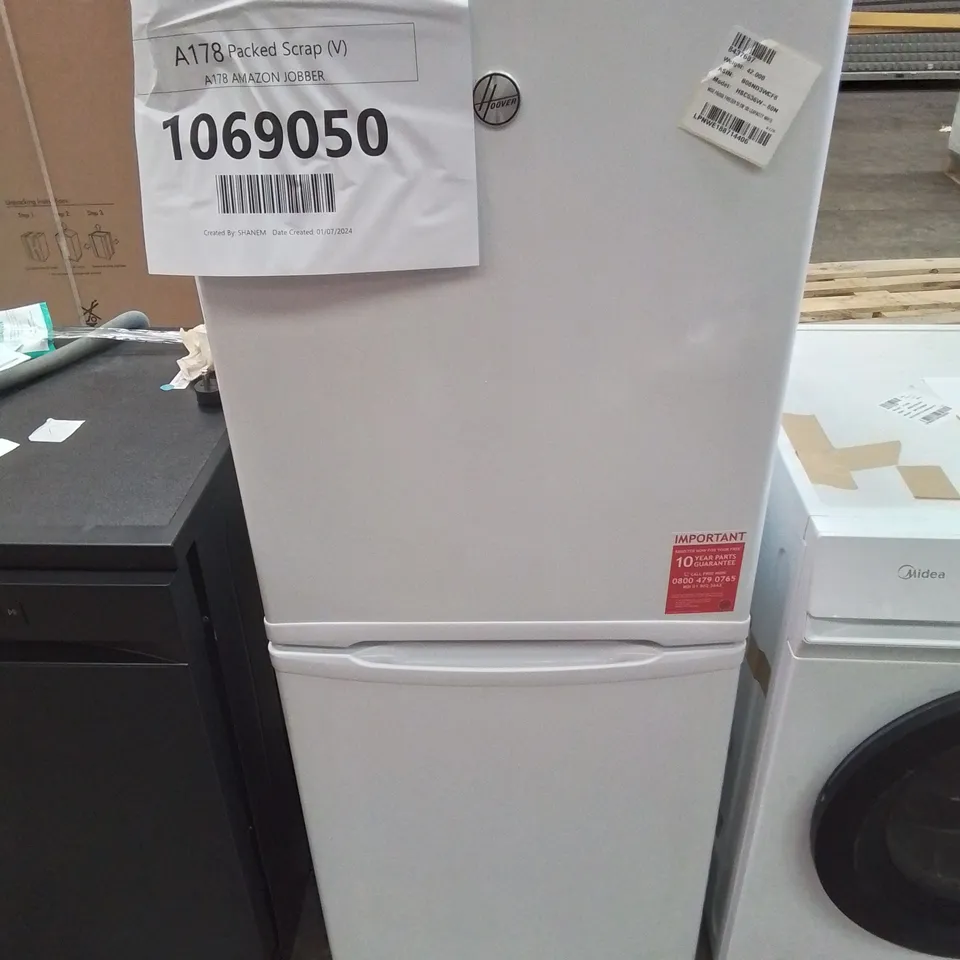 HOOVER 50/50 FRIDGE FREEZER 185L IN WHITE -COLLECTION ONLY-
