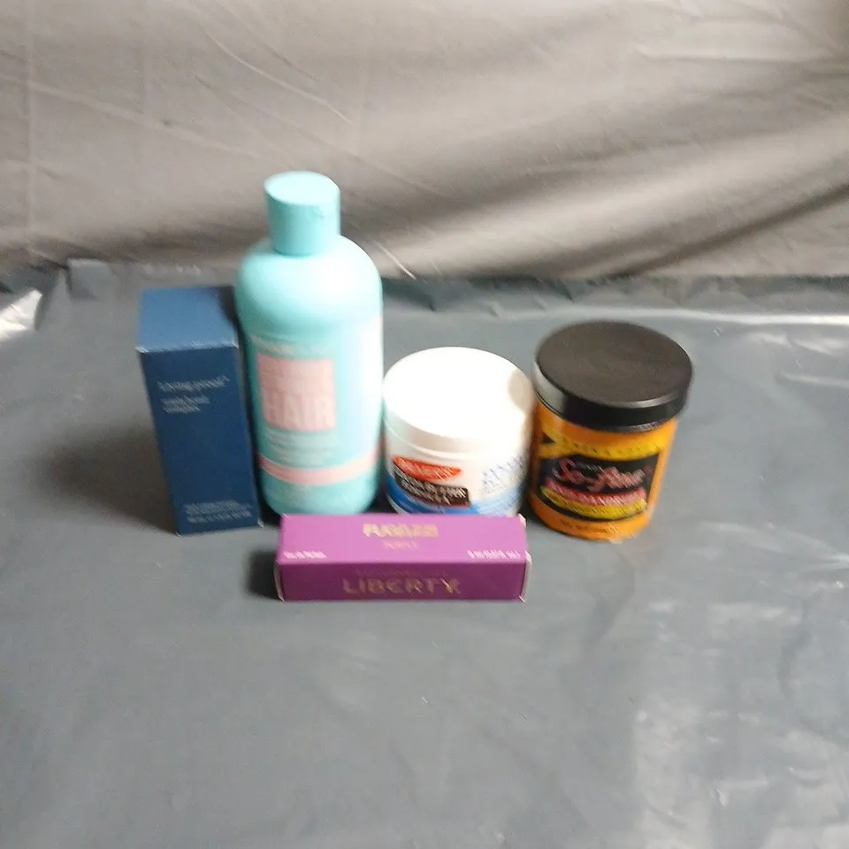 APPROXIMATEY 20 ASSORTED HEALTH AND BEAUTY PRODUCTS TO INCLUDE - HAIR BURST SHAMPOO - PALMERS COCOA BUTTER AND FUGAZZI PURPLE EAU DE PARFUM