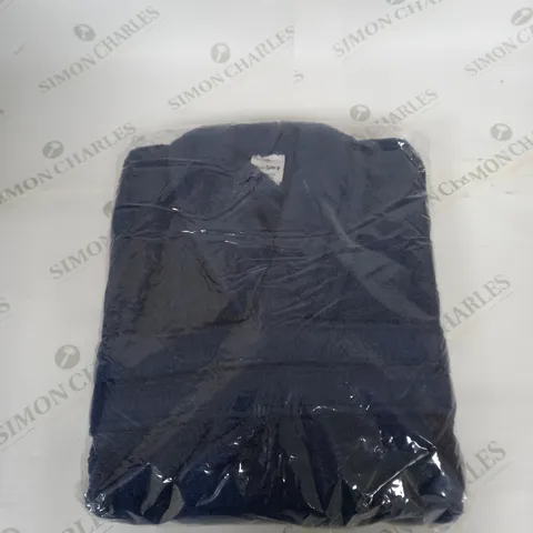 BAGGED PURE LUXURY NAVY DRESSING GOWN SIZE UNSPECIFIED