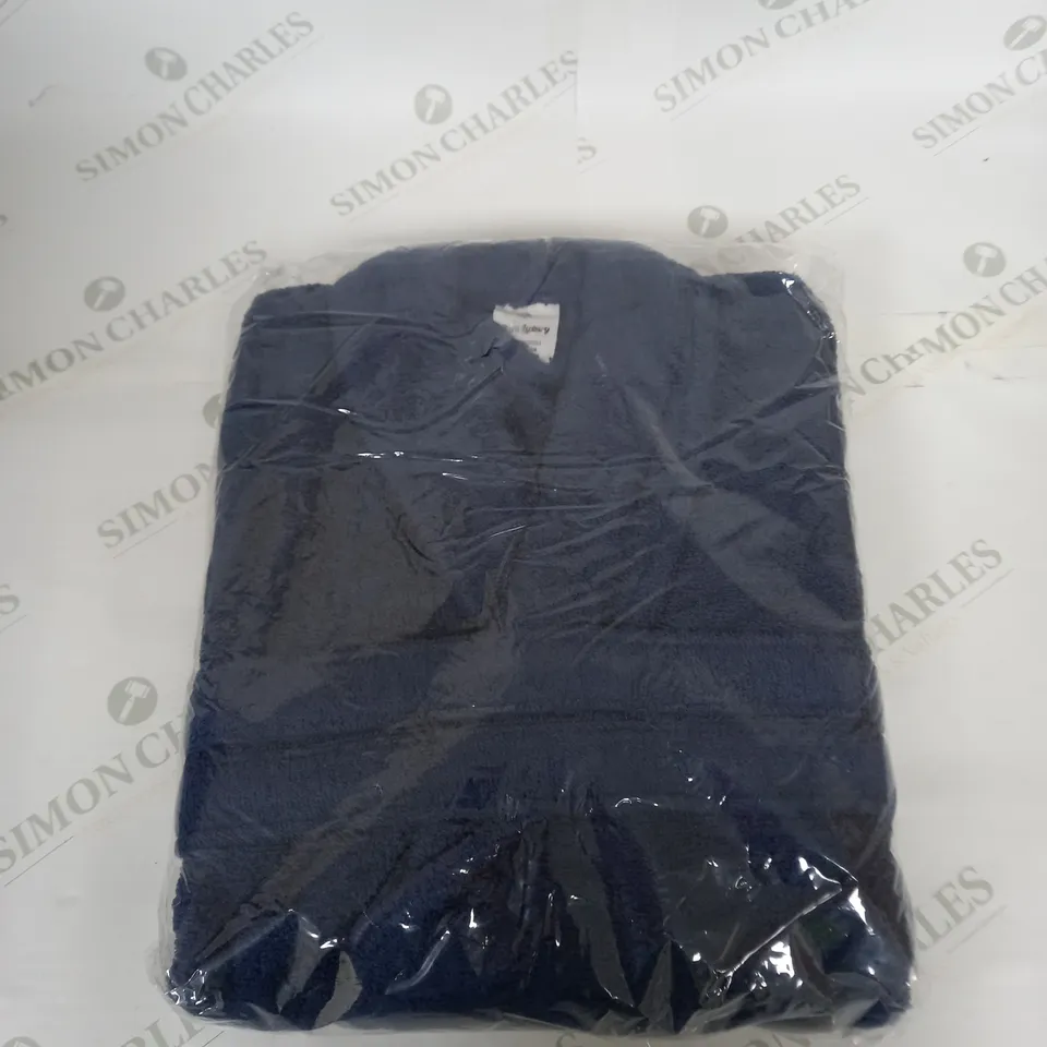 BAGGED PURE LUXURY NAVY DRESSING GOWN SIZE UNSPECIFIED
