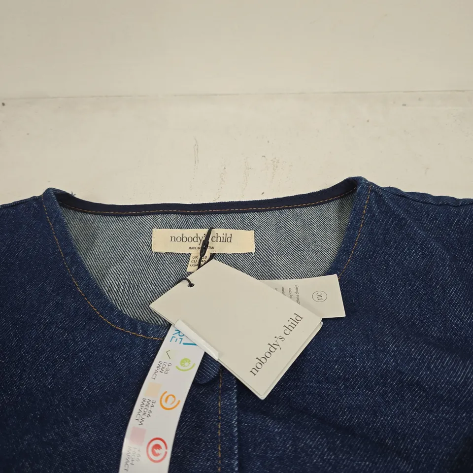 NOBODYS CHILD BLUE DENIM DRESS SIZE 18 TAGGED