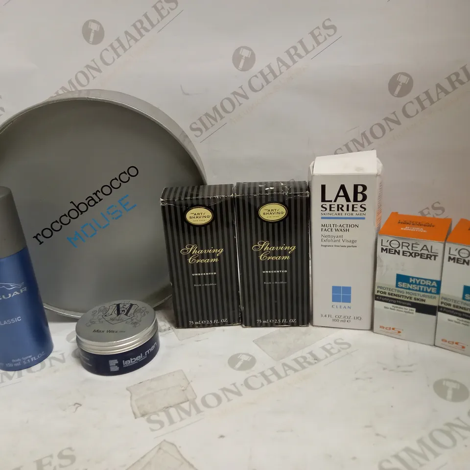 LOT OF APPROXIMATELY 20 MEN'S BODY CARE ITEMS, TO INCLUDE LAB SERIES, L'OREAL, ETC