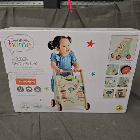 BOXED HOME WOODEN BABY WALKER (12+ MONTHS)