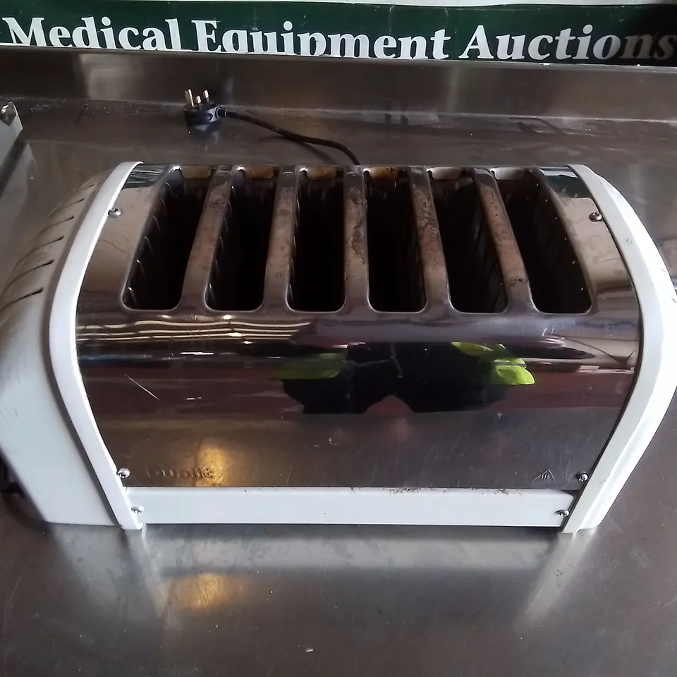 DUALIT 6-SLICE TOASTER, WHITE