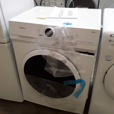 MIDEA 8KG FREESTANDING WASHING MACHINE IN WHITE, MODEL: MF10EW80BA