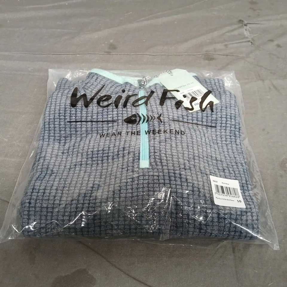 BAGGED WEIRD FISH BEYE ECO 1/4 ZIP FLEECE - SIZE 10