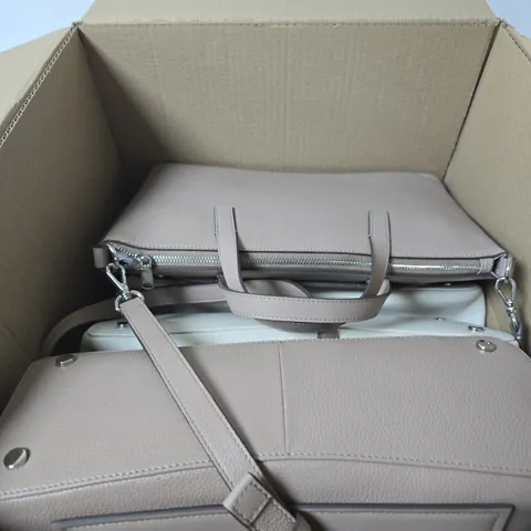 BOX OF APPROXIMATELY 5 ASSORTED HANDBAGS