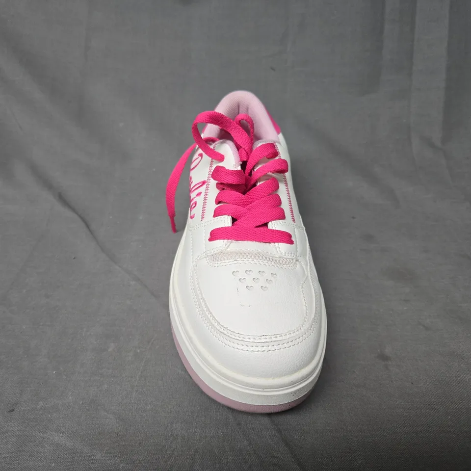 ZARA BARBIE PLATFROM TRAINERS IN WHITE - UK 5 