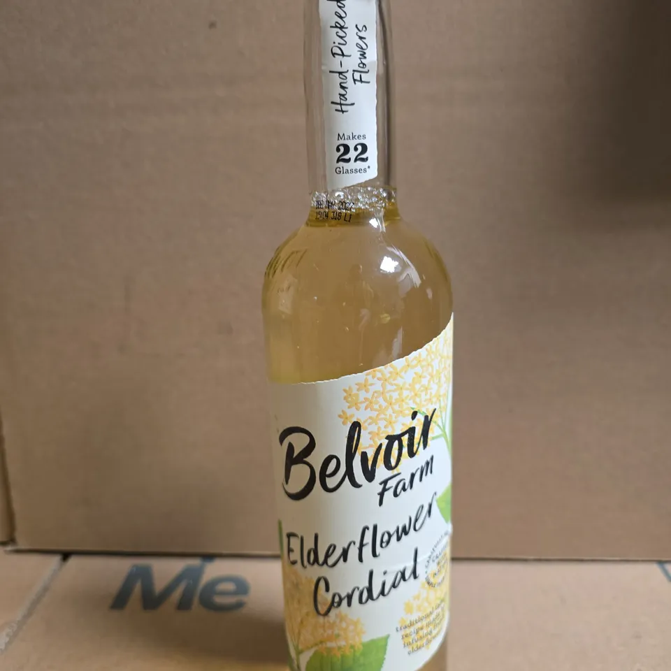 6 X BELVOIR FARM ELDERFLOWER CORDIAL – 500ML 