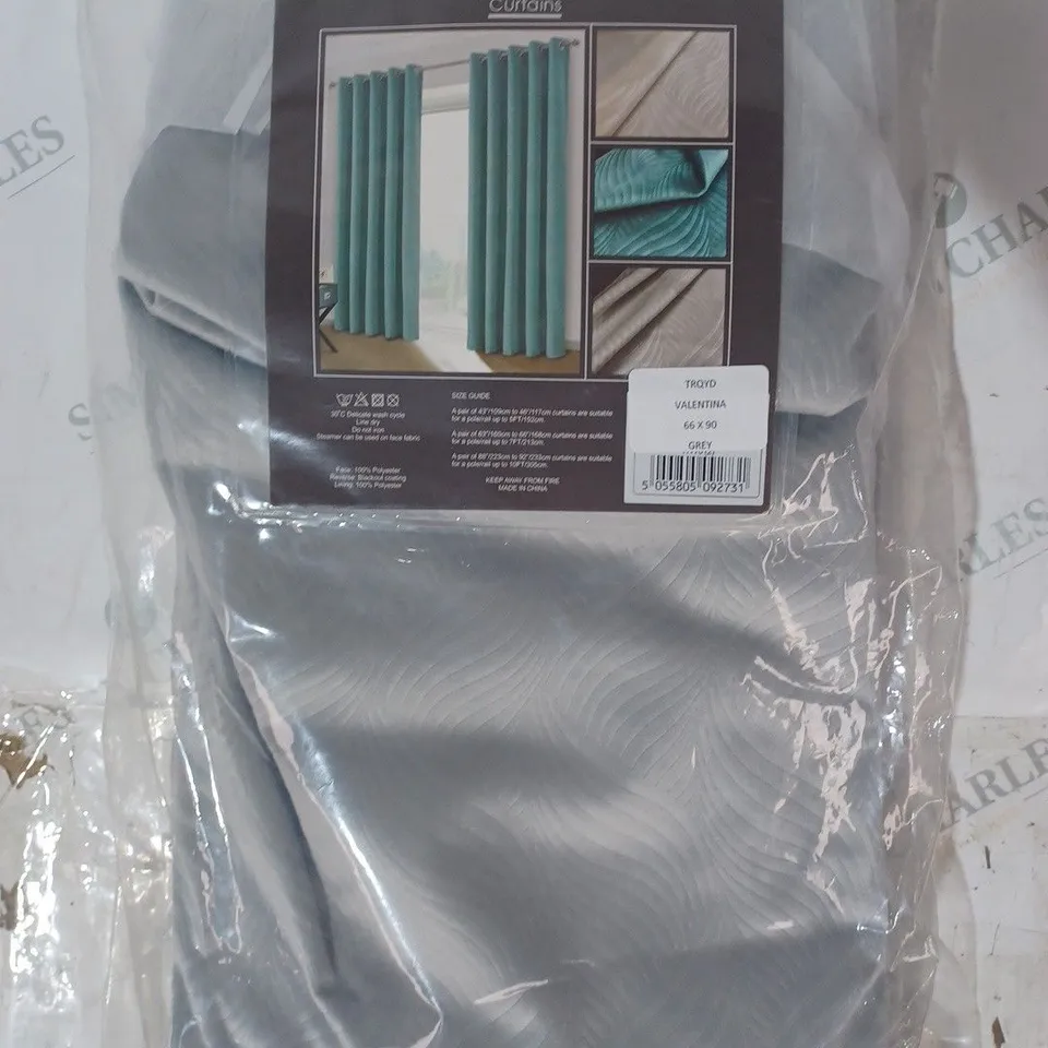 HOME CURTAINS VALENTINA CURTAINS IN GREY