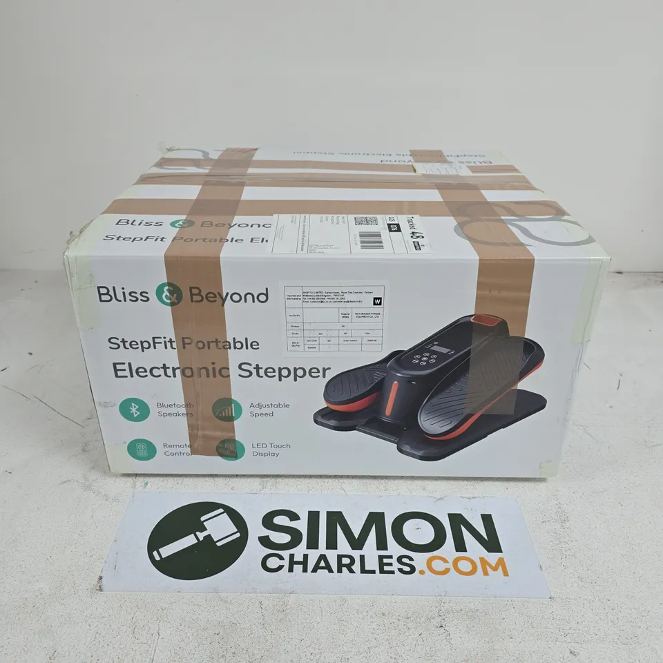 BOXED BLISS & BEYOND STEPFIT ELECTRONIC STEPPER