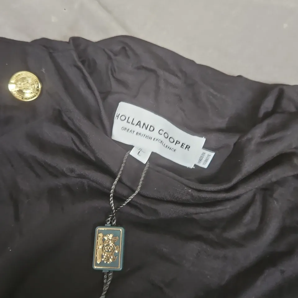 HOLLAND COOPER HARPER LONG SLEEVE BODYSUIT IN BLACK - LARGE