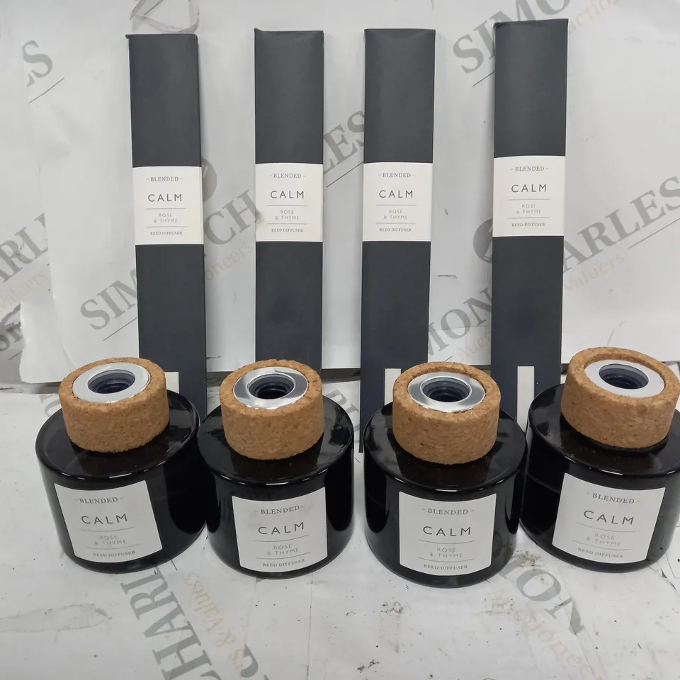 4 X BLENDED CALM ROSE & THYME DEEP DIFFUSER 