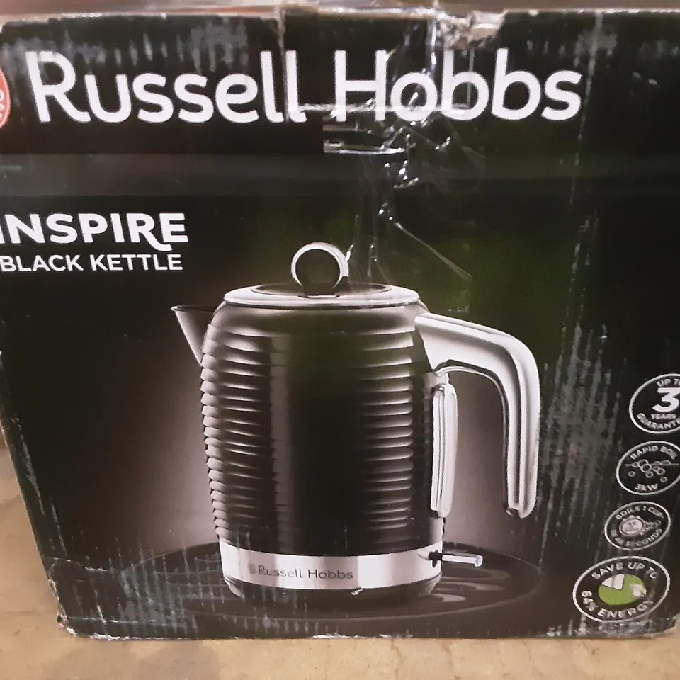 BOXED 1.7L PLASTIC ELECTRIC KETTLE BLACK