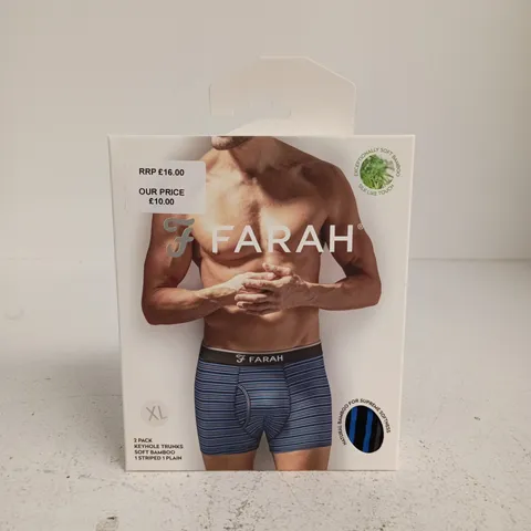 FARRAH 2 PACK BAMBOO XL KEYHOLE TRUNKS