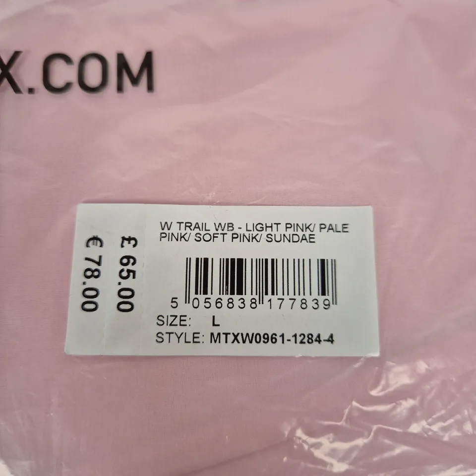 MONTIREX WOMENS TRAIL WINDBREAKER ZIP JACKET – PINK, SIZE L