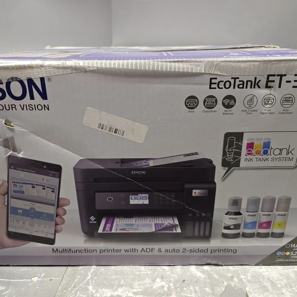 BOXED EPSON ECOTANK ET-3850 PRINTER
