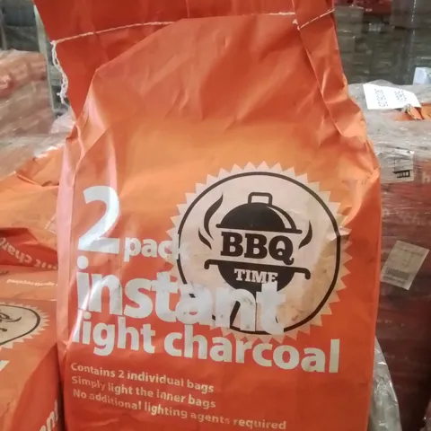 PALLET CONTAINING APPROXIMATELY 100 BRAND NEW 2 PACK INSTANT LIGHT CHARCOAL BAGS