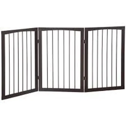 BOXED WOOD FOLDABLE FREESTANDING PET GATE 