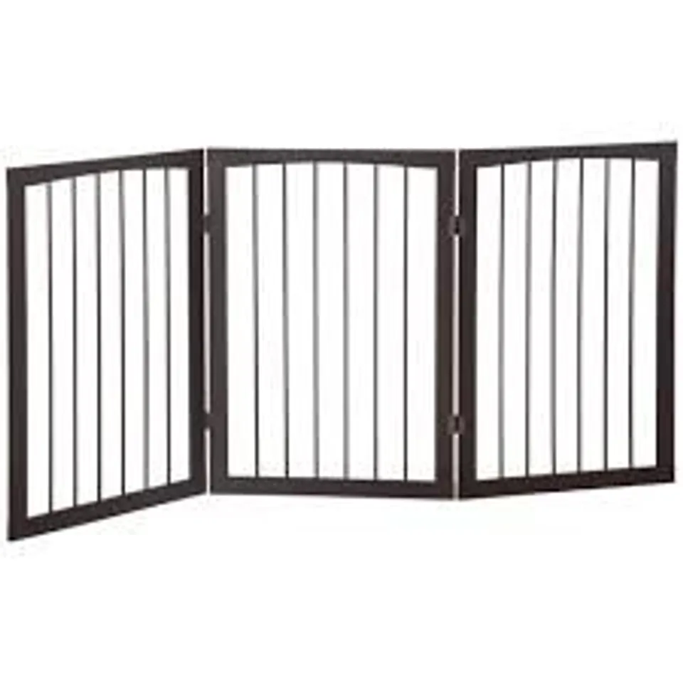 BOXED WOOD FOLDABLE FREESTANDING PET GATE 