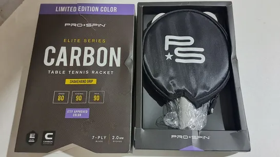 Lot 154: BOXED PRO SPIN CARBON TABLE TENNIS RACKET - 4974754 | Simon ...