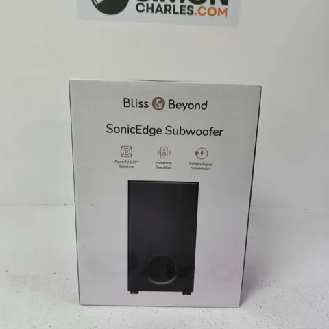 BLISS & BEYOND SONICEDGE SUBWOOFER – BOXED