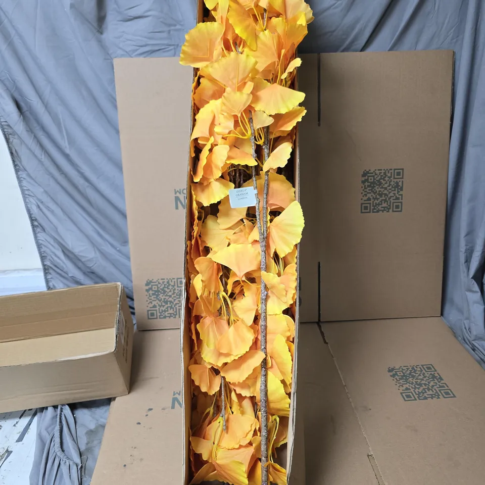 12X GISELA GRAHAM FAUX FLOWER ORANGE 