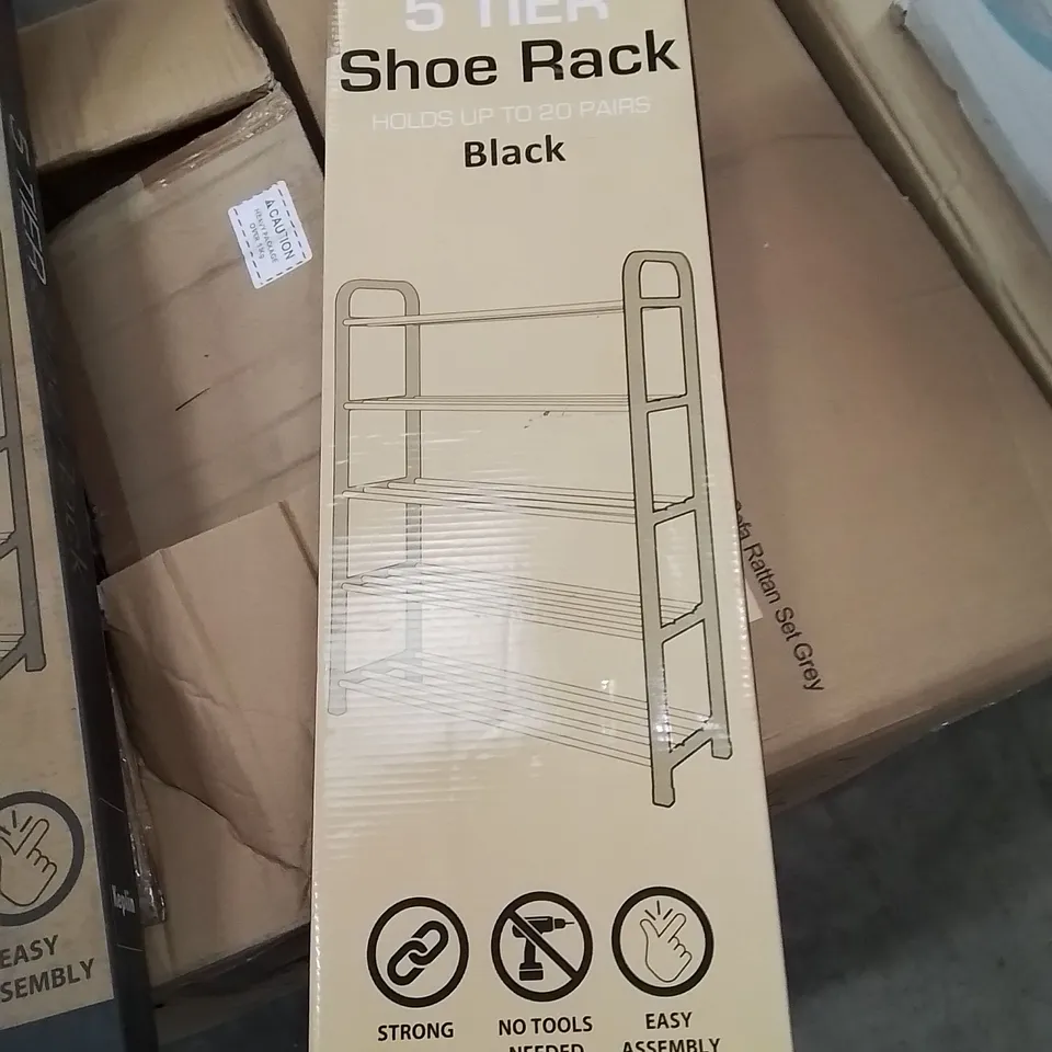 BOXED 5 TIER SHOE RACK