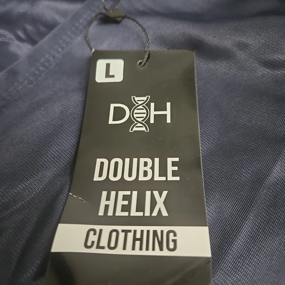 DOUBLE HELIX CLOTHING NAVY TRACK PANTS – SIZE L