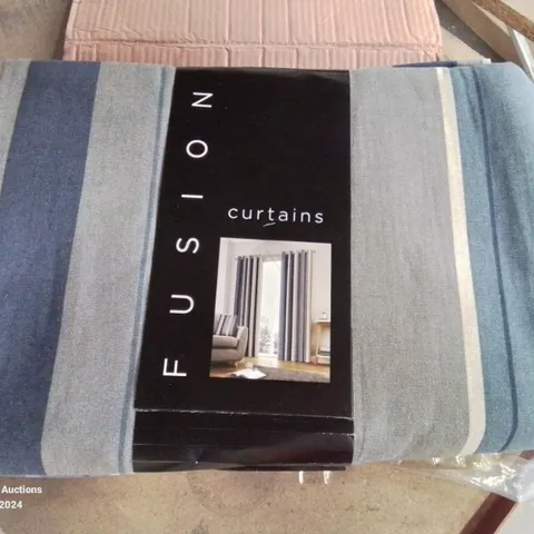 WHITWORTH STRIPE EYELET SHEER CURTAINS