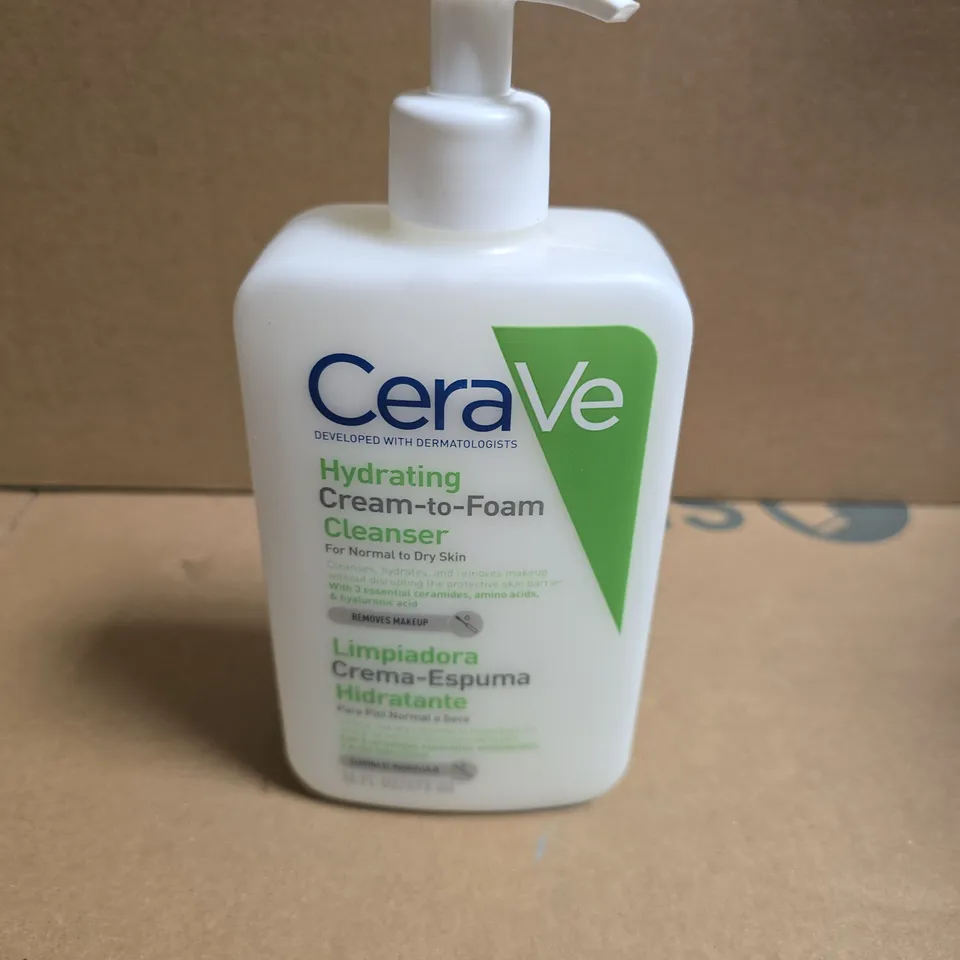 CERAVE HYDRATING CREAM-TO-FOAM CLEANSER – FOR NORMAL TO DRY SKIN 473ML