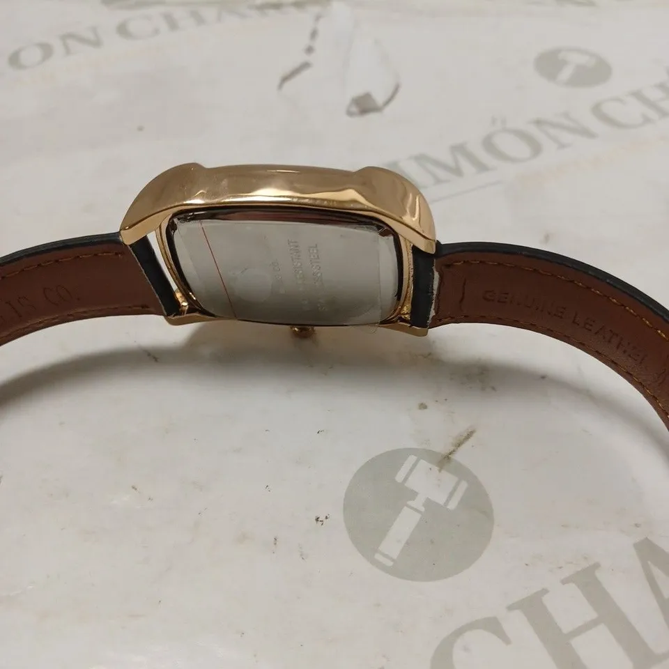 MENS TALIS CO WATCH – MOON PHASE MOVEMENT – SUB DIAL – GENUINE LEATHER STRAP