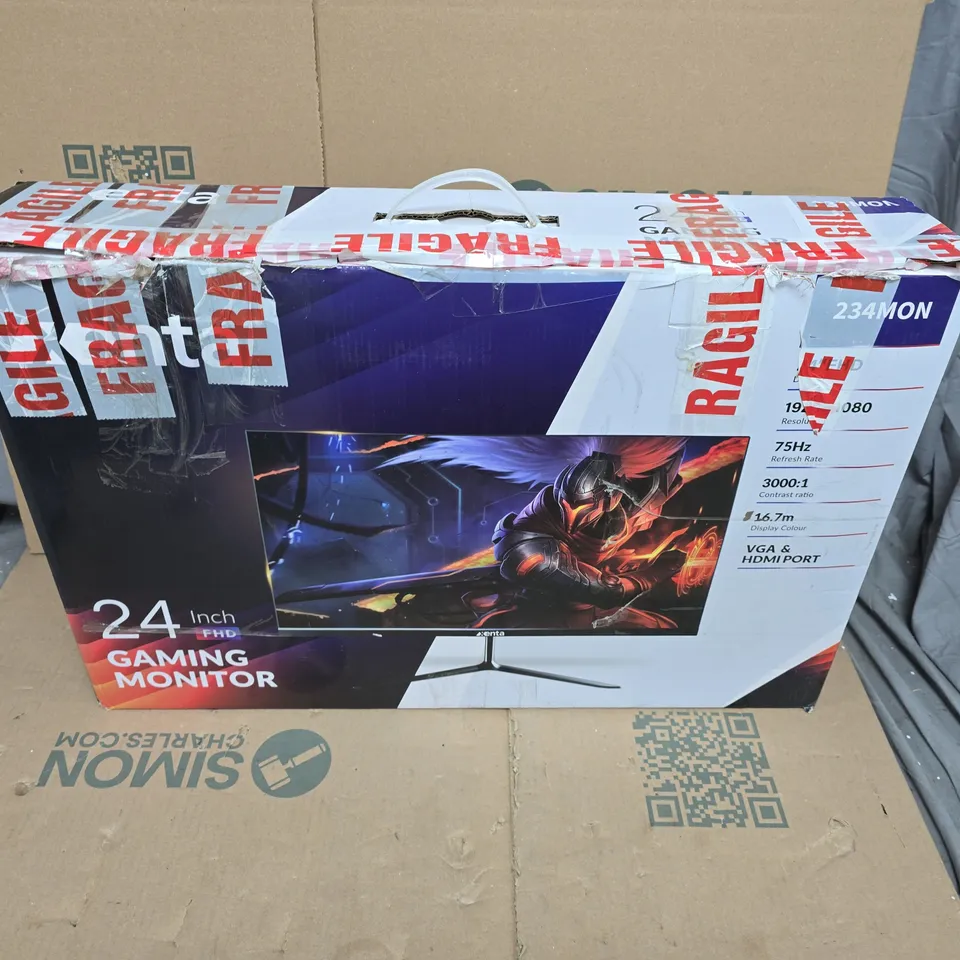 XENTA 24-INCH GAMING MONITOR – VGA/HDMI, 75HZ, BOXED