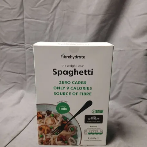 FIBREHYDRATE SPAGHETTI – ZERO CARBS, 9 CALORIES, SOURCE OF FIBRE (8 X 200 G)
