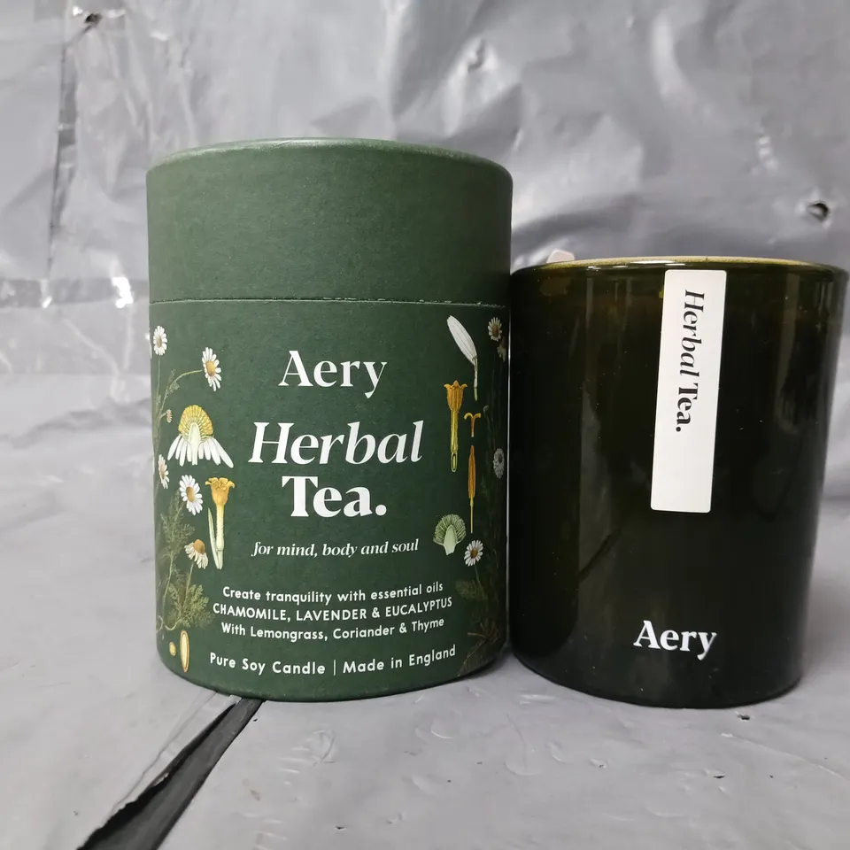 BOXED AERY HERBAL TEA PURE SOY CANDLE