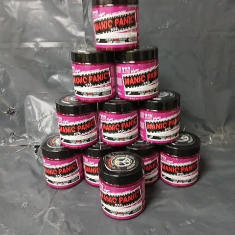 APPROXIMATELY 11 MANIC PANIC NYC SEMI-PERMANENT HAIR COLOUR CREAM - HOT HOT PINK - 237ML