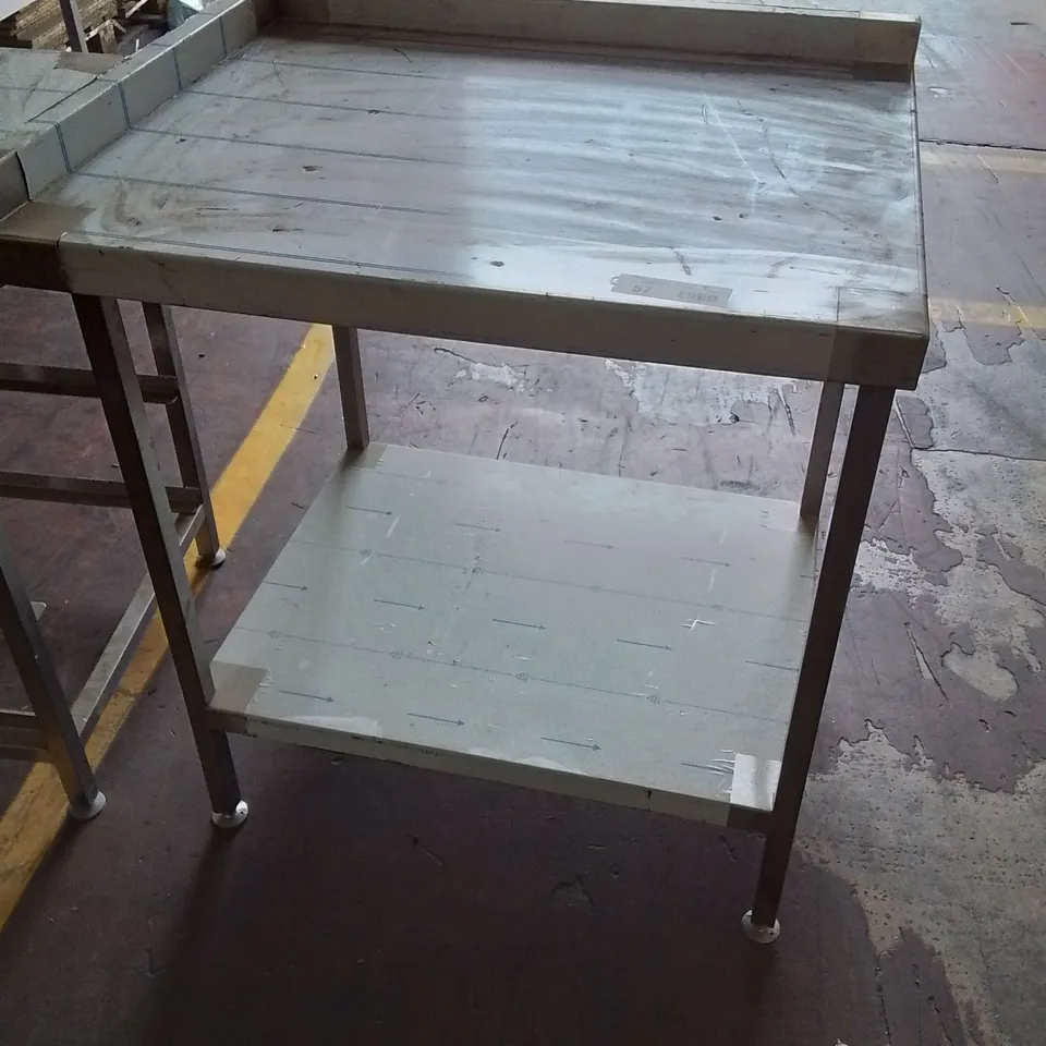 STAINLESS STEEL INDUSTRIAL CATERING WORKTOP/COUNTER