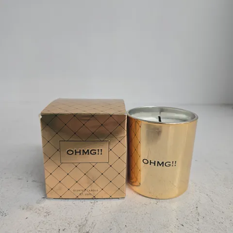 OHMG!! SCENTED CANDLE – GOLD BOXED CANDLE