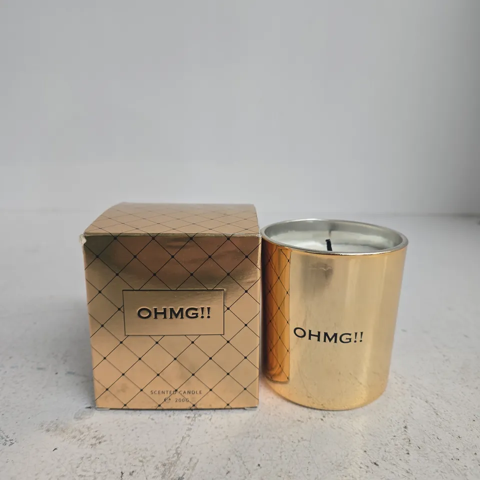 OHMG!! SCENTED CANDLE – GOLD BOXED CANDLE