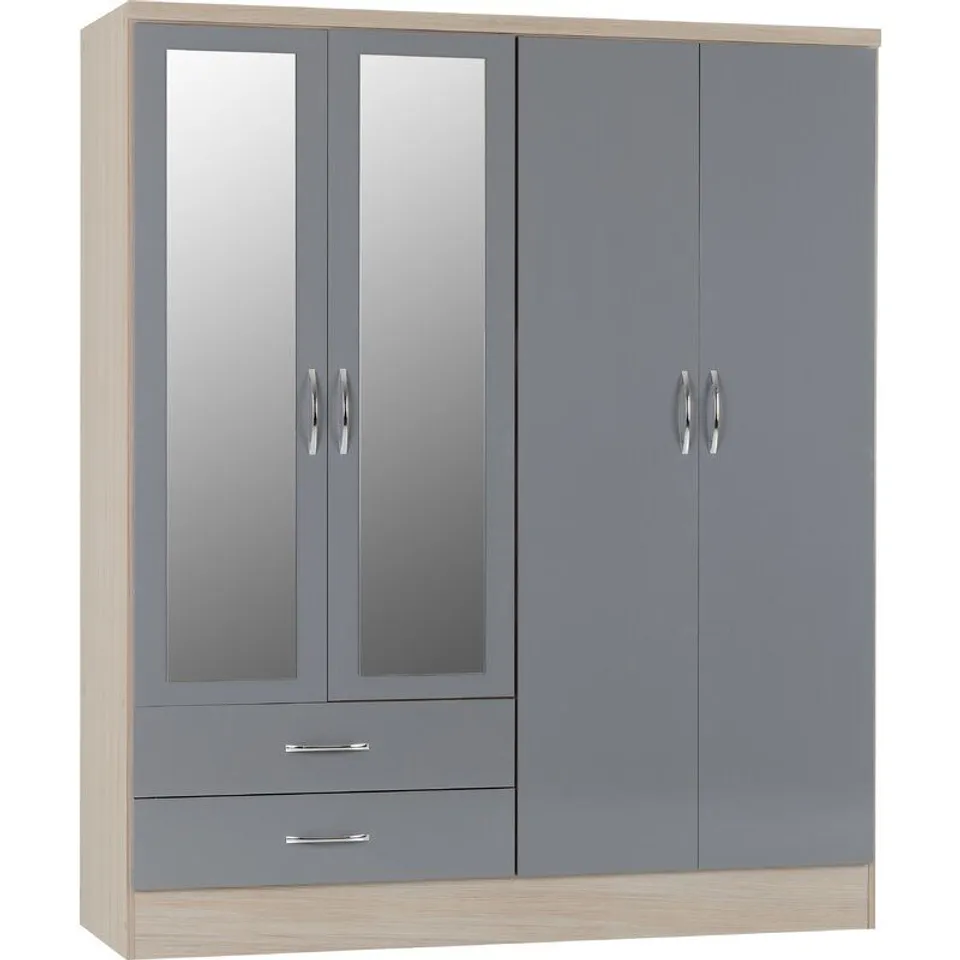 ACKLIN 4 DOOR WARDROBE - 3 BOXES