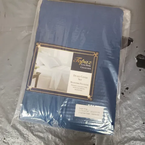 APPROXIMATELY 10 TOPAZ LUXE HOME COLLECTION DUVET COVER SETS - SUPER KING