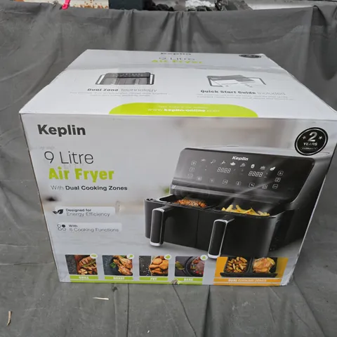 BOXED KEPLIN 9 LITRE AIR FRYER WITH DUAL COOKING ZONES