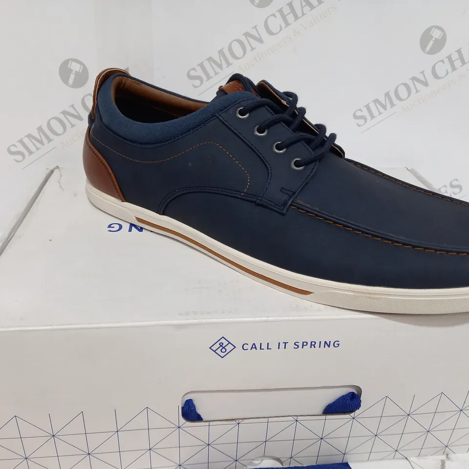 BOXED CALL IT SPRING FABIANO NAVY BLUE SHOES - SIZE 11