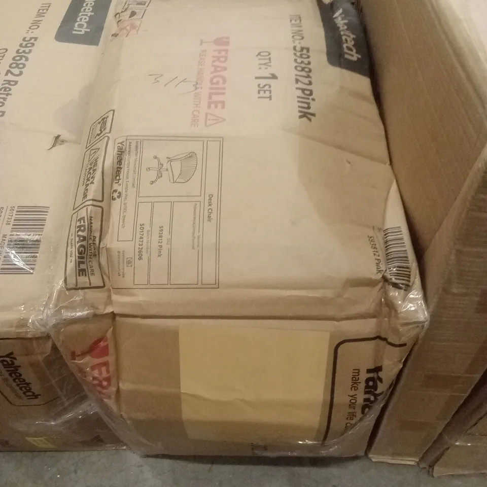 BOXED YAHEETECH DESK CHAIR - PINK