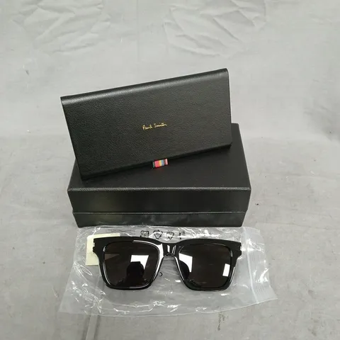 PAUL SMITH HARBERTON ACETATE SQUARE SUNGLASSES - BLACK