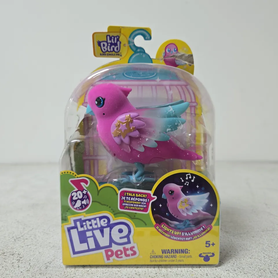 LITTLE LIVE PETS LIL' BIRD PINK BIRD FIGURE – BOXED