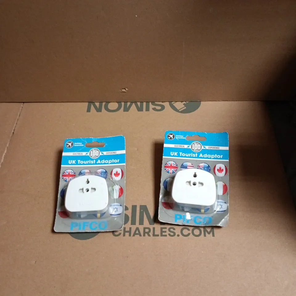 BOX OF APPROXIMATELY 40 ASSORTED ADAPTERS AND PLUGS 