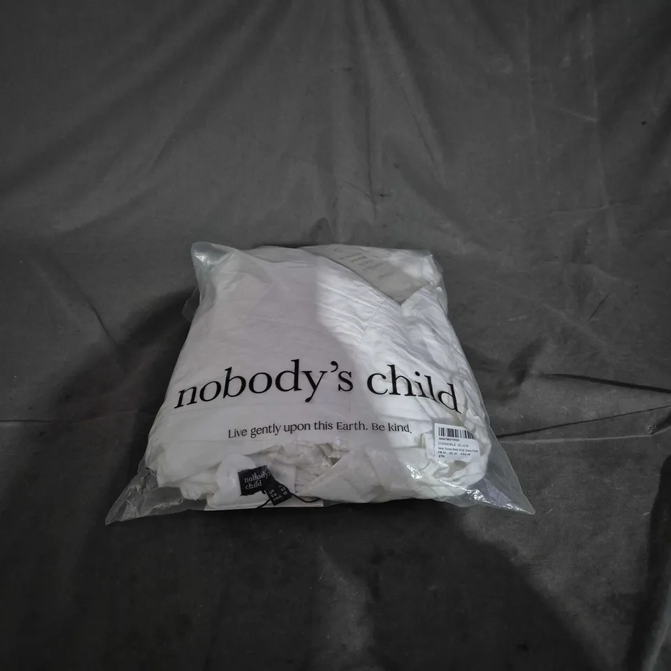 NOBODYS CHILD SARAH SCOOP BACK MIDI DRESS PLAIN, UK14. BAGGED
