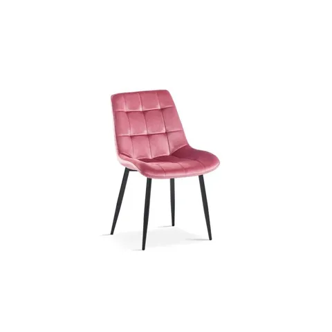 BOXED SET OF 2 ROUSSEAU JUTA CHAIRS -  PINK VELVET